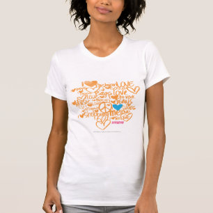 Camiseta Aguamarina-Naranja de la pintada