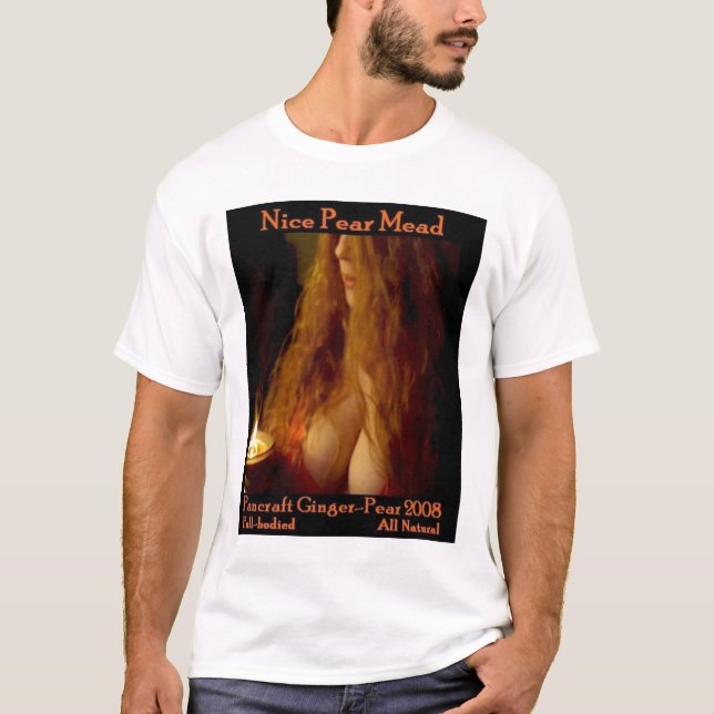 Camiseta Aguamiel agradable de la pera (Anverso)