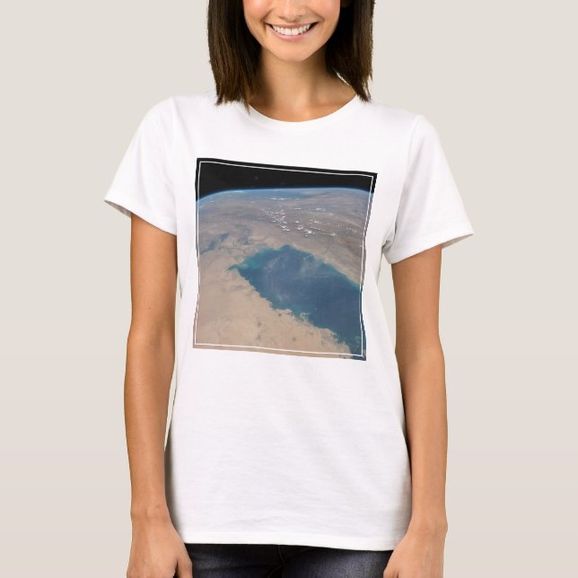 Camiseta Aguas Azul Tropicales Del Golfo Pérsico. (Anverso)