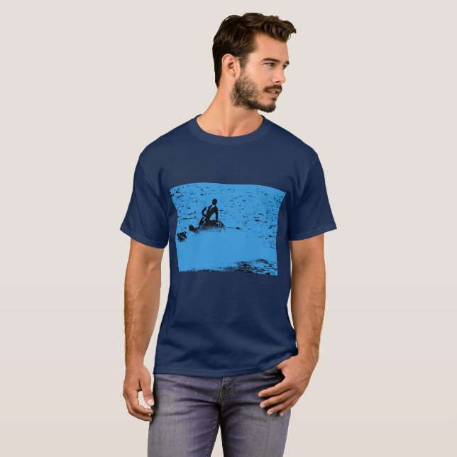 Camiseta Aguas azules: diversión en moto acuática (Anverso completo)