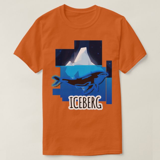 Camiseta Aguas de iceberg ballena (Diseño del anverso)