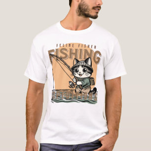 Camiseta Aguas de Whisker - Diversión de pesca de gato