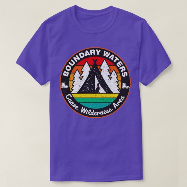 Camiseta Aguas fronterizas Área de canoa (Diseño del anverso)