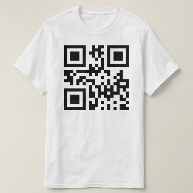 Camiseta Aguas inteligentes invertidas — Código QR (Diseño del anverso)