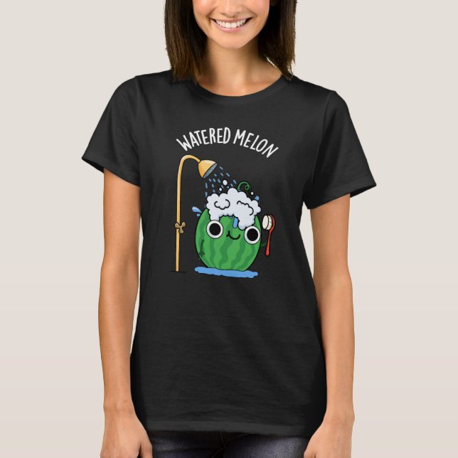 Camiseta Aguas Melon Funny Watermelon Pun Dark BG (Anverso)