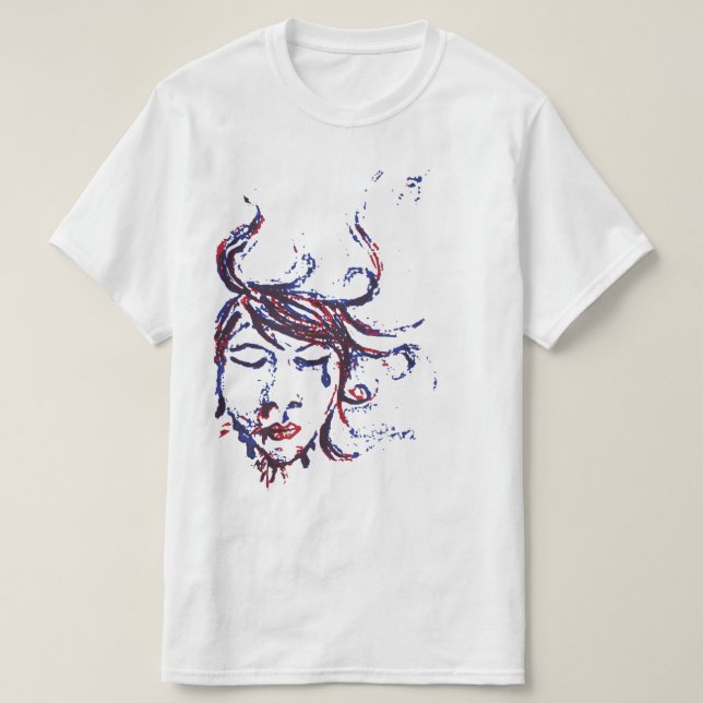 Camiseta aguas oscuras (Diseño del anverso)