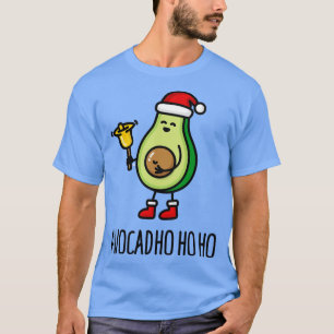 Camiseta Aguda ho ho ho aguacado Santa Claus pun keto dieta