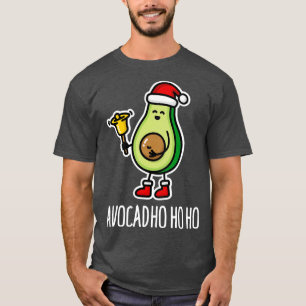 Camiseta Aguda ho ho ho aguacado Santa Claus pun ketogénico