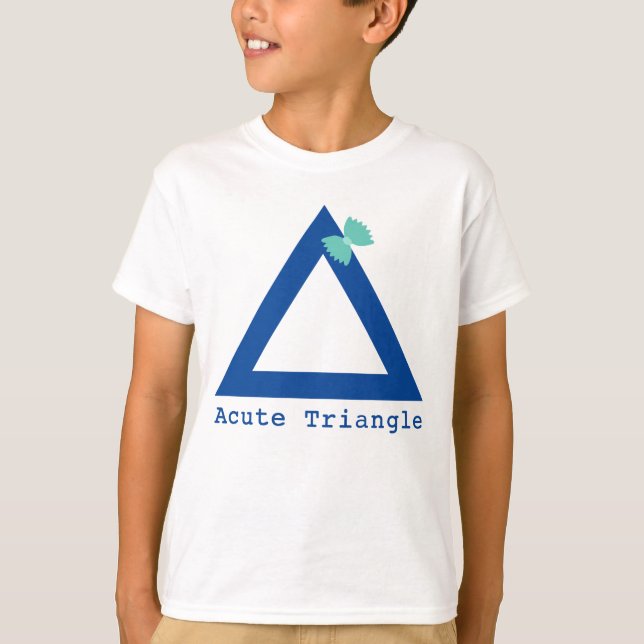 Camiseta aguda para niños del triángulo (Anverso)
