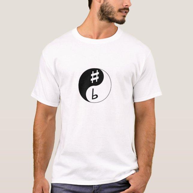 Camiseta Agudo y plano - Ying y Yang (Anverso)