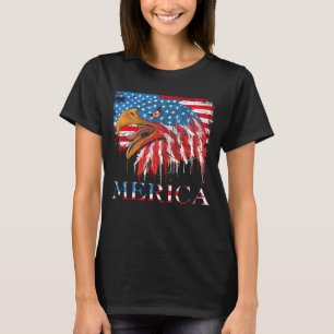 Camiseta Águila 4 De Julio Estados Unidos Bandera Americana