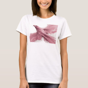 Camiseta Águila abstracta artística rosa impresión creativa