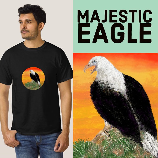 Camiseta Águila al atardecer en el corazón de la paz (Subido por el creador)