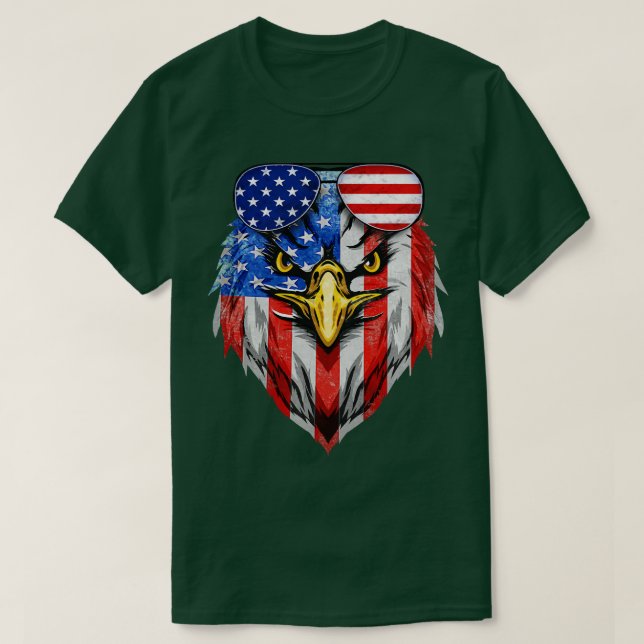 Camiseta Águila americana 1 (Diseño del anverso)