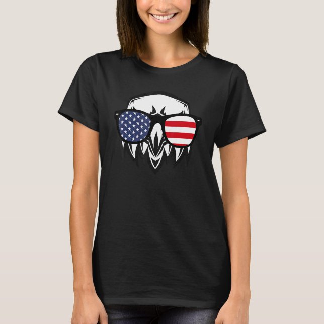 Camiseta Águila Americana 4 De Julio Pajamas 4 De Julio (Anverso)