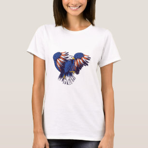 Camiseta Águila Americana con Colores de la Bandera de EE. 