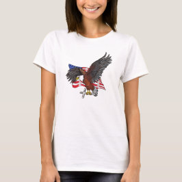 Camiseta Águila americana con cruz