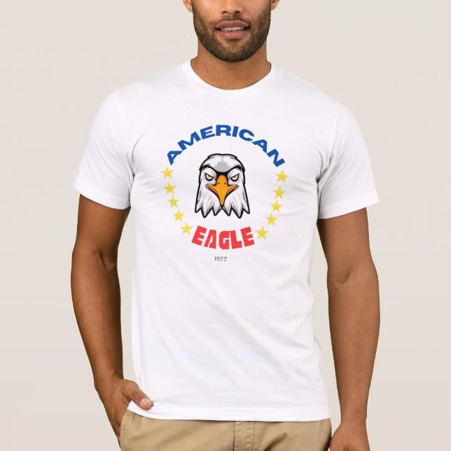 Camiseta "Águila Americana" - Diseño audaz con fue (Anverso)