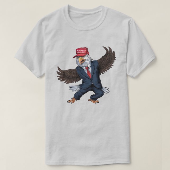 Camiseta Aguila americana divertida (Diseño del anverso)