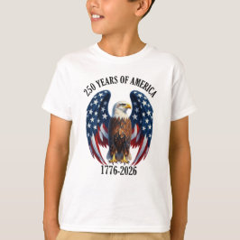 Camiseta Águila Americana Patriótica 250 Años 1776-2026