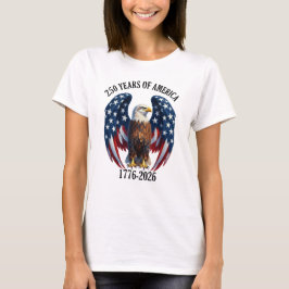 Camiseta Águila Americana Patriótica 250 Años 1776-2026