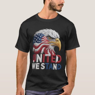 Camiseta Águila Americana Patriótica Estilo Bordado Patriot
