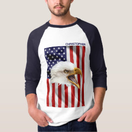 Camiseta Águila Americana Rampante, Bandera de Estados Unid