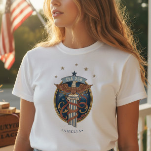 Camiseta Águila Americana USA 250 Motivo Art Nouveau ID1304