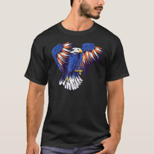 Camiseta Águila Americana Volando Por La Libertad Patriótic