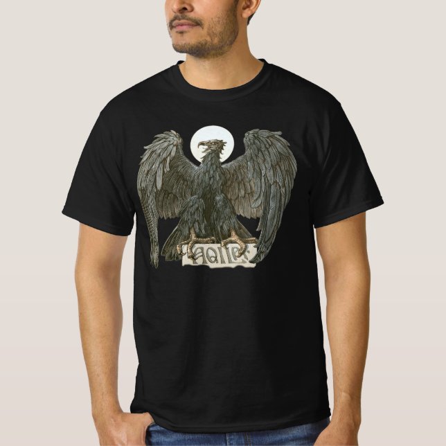 Camiseta Águila Art Nouveau vintage, Aves de Prey (Anverso)