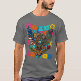 Camiseta Águila Bicéfala USA México Patrimonio