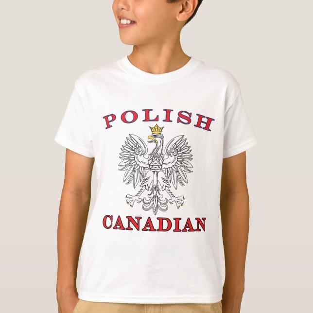 Camiseta Águila blanca canadiense polaca (Anverso)