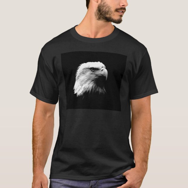 Camiseta Águila blanca y negra (Anverso)