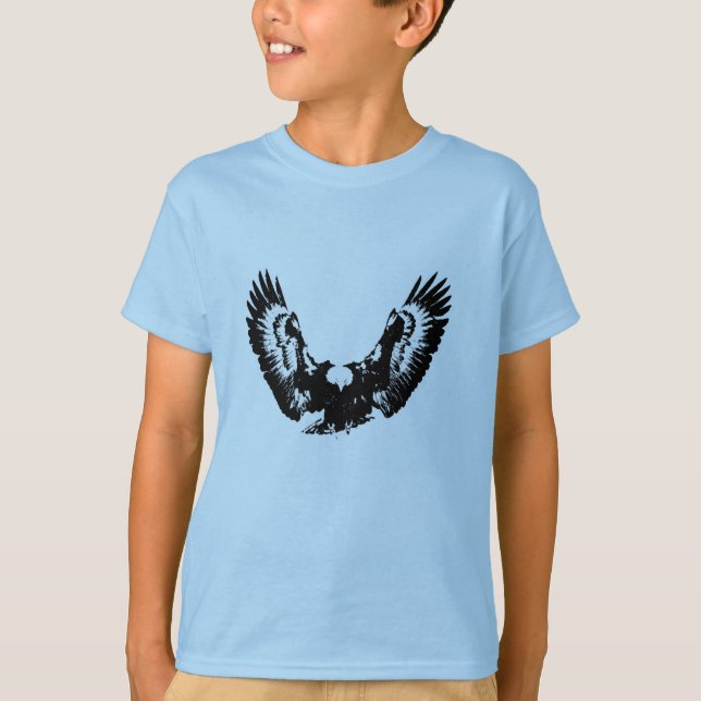 Camiseta Águila blanca y negra (Anverso)
