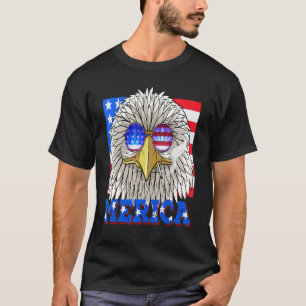 Camiseta Águila Calva 4 De Julio Patriótico Stoner American