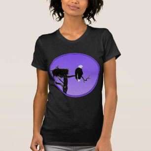 Camiseta Águila calva al atardecer - Original Arte de Vida 