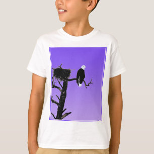 Camiseta Águila calva al atardecer - Original Arte de Vida