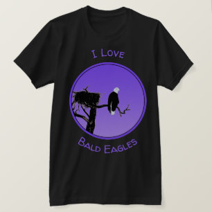 Camiseta Águila calva al atardecer - Original Arte de Vida 