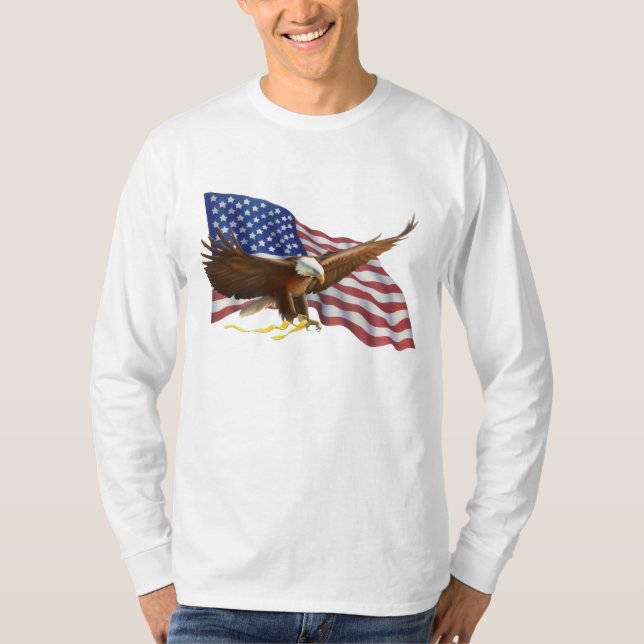 Camiseta Águila calva americana (Anverso)