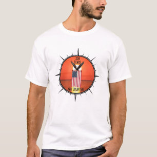 Camiseta Águila calva americana "250 años y contando" volan