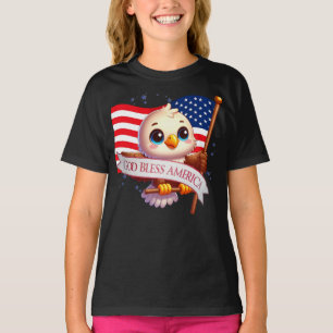 Camiseta Águila calva americana bandera estrellas y barras 