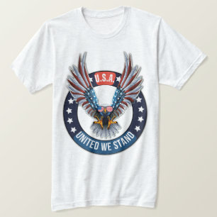 Camiseta Águila calva americana de EE. UU. Unidos somos fue