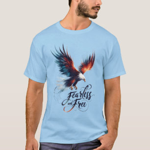 Camiseta Águila calva americana: intrépida y libre