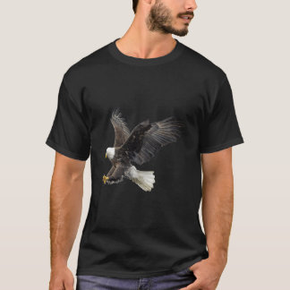 Camiseta Águila calva americana volando majestuosamente