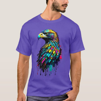 Camiseta águila calva arcoiris americana