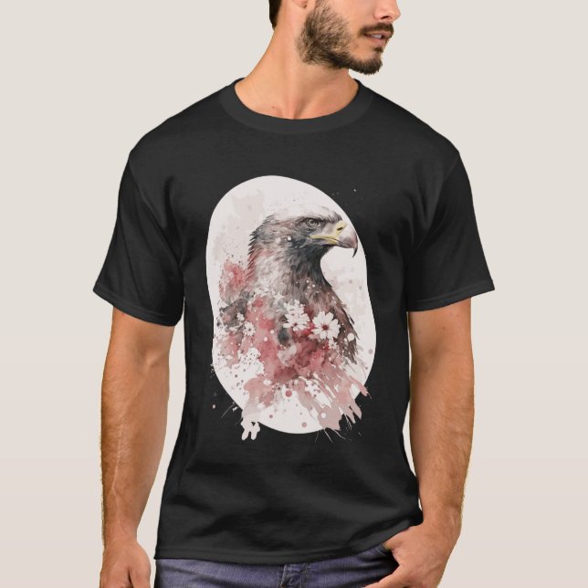 Camiseta Aguila Calva Ave Cerezo Japonés Florencia Sakura A (Anverso)