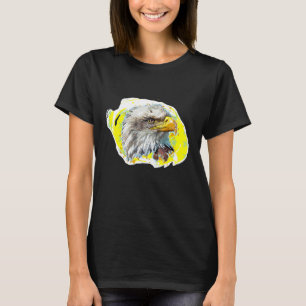 Camiseta Águila Calva Ave Ornitología Arte Fotográfico
