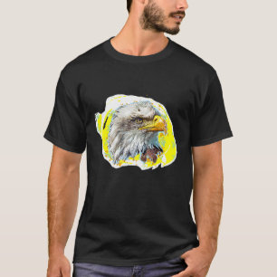 Camiseta Águila Calva Ave Ornitología Arte Fotográfico
