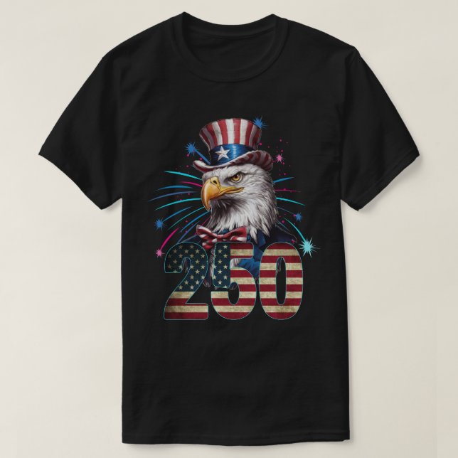 Camiseta Águila calva de América 250  (Diseño del anverso)