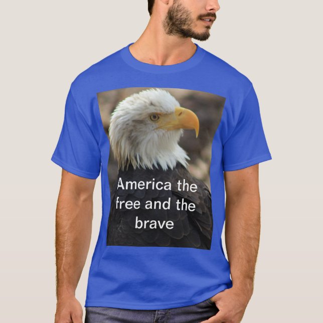 Camiseta Águila Calva  EL LIBRE Y EL VALIENTE (Anverso)